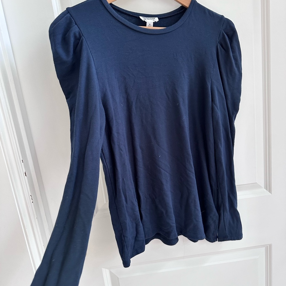 Classic Navy Long Sleeve Women's Top